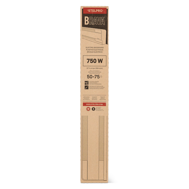 B0752W | Stelpro Brava Baseboard Heater, 750/560W, 240/208V