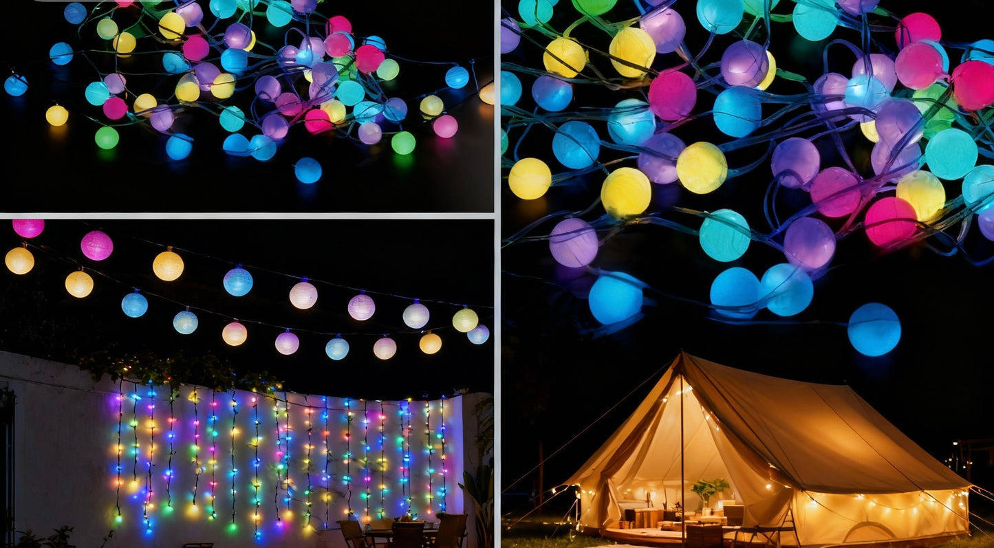 G50 Ball Globe String Light | USB-Powered App-Controlled Outdoor Decorative Lighting