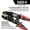 Klein Tools 3005CR Ratcheting Crimper, 10-22 AWG - Insulated Terminals