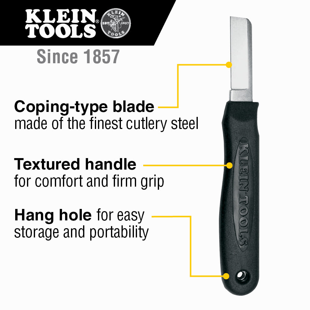 Klein Tools 44200 Cable Splicer's Knife, 6-1/4-Inch