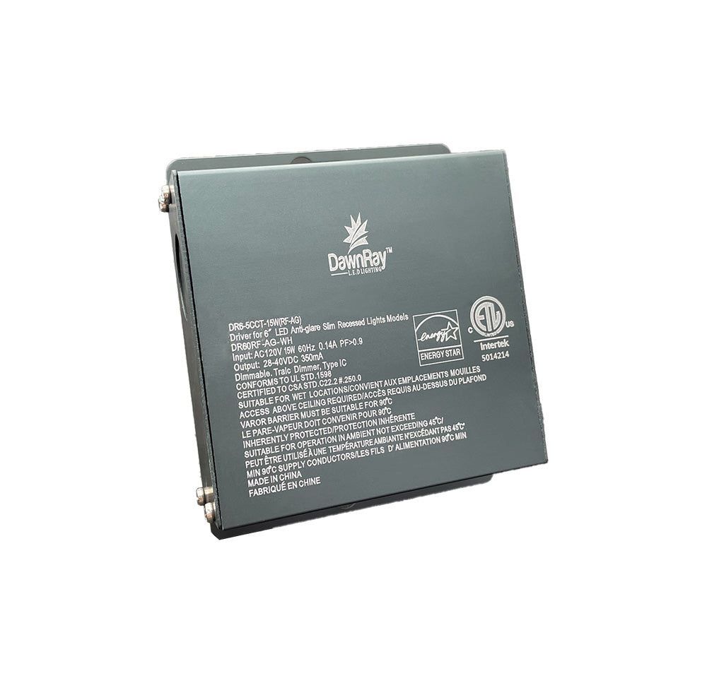 Dawnray 6" LED Slim Panel Round Anti-Glare | DR60RF-AG-WH