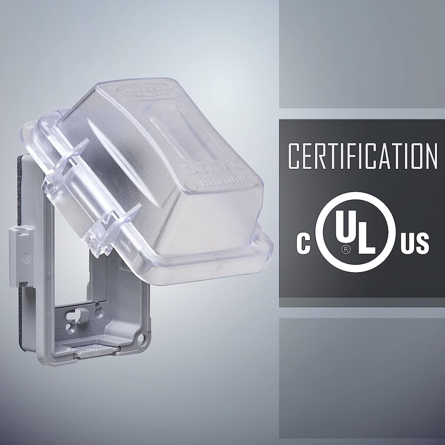 Hubbell MM420CCN - Cubierta impermeable para uso en interiores, 1 unidad, horizontal/vertical, 16 en 1, 2-3/4 in de profundidad, transparente