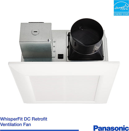 Panasonic FV-0511VF1 WhisperCeiling® DC™ Ventilation Fan, SmartFlow™ 50-80-110 CFM
