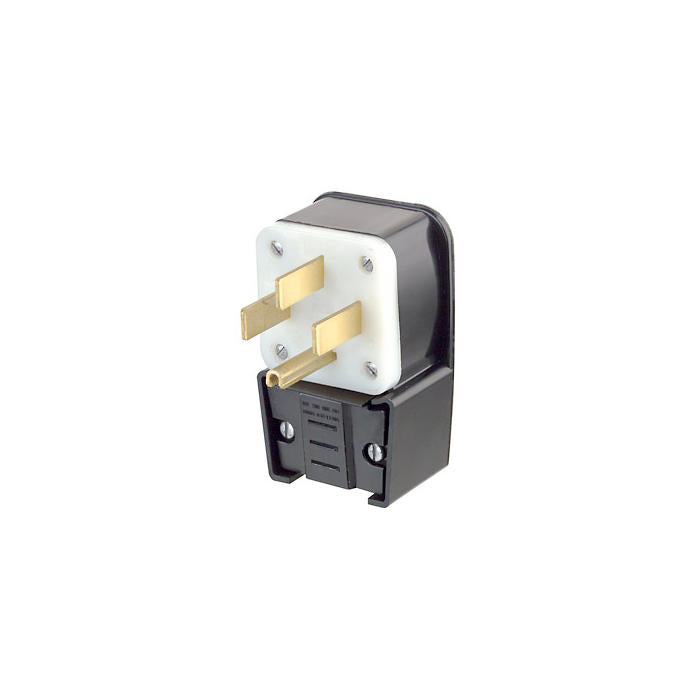 Fiche à lame droite Leviton 9452-P 50 A, 125/250 V, qualité industrielle