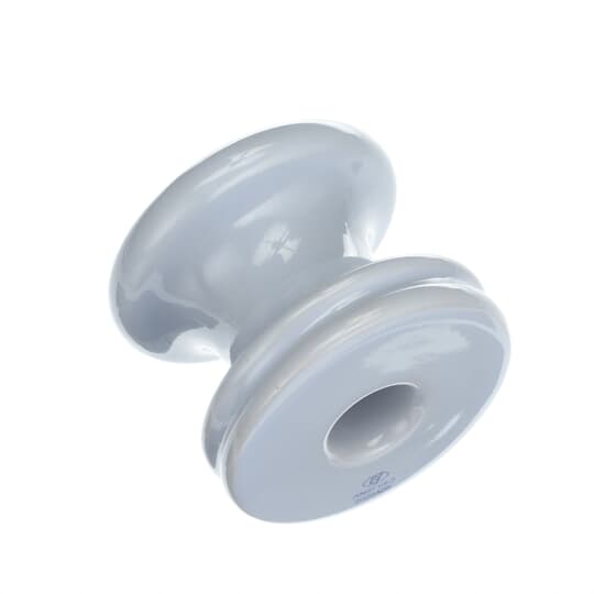 Spool Insulator, Porcelain, 200A, 3 in., Grey