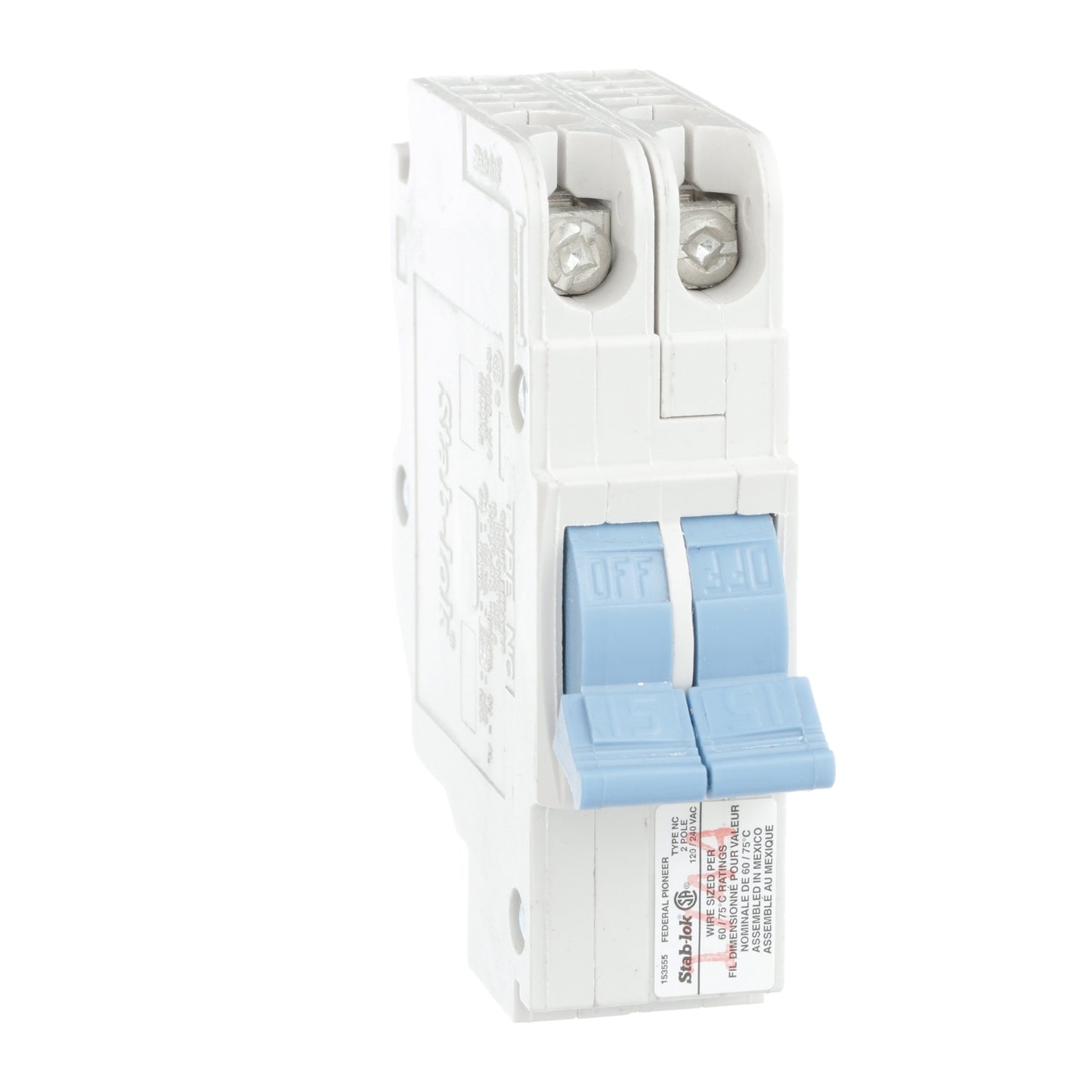 NC0215 | Federal Pioneer 15A 2-Pole Stab-Lok Breaker