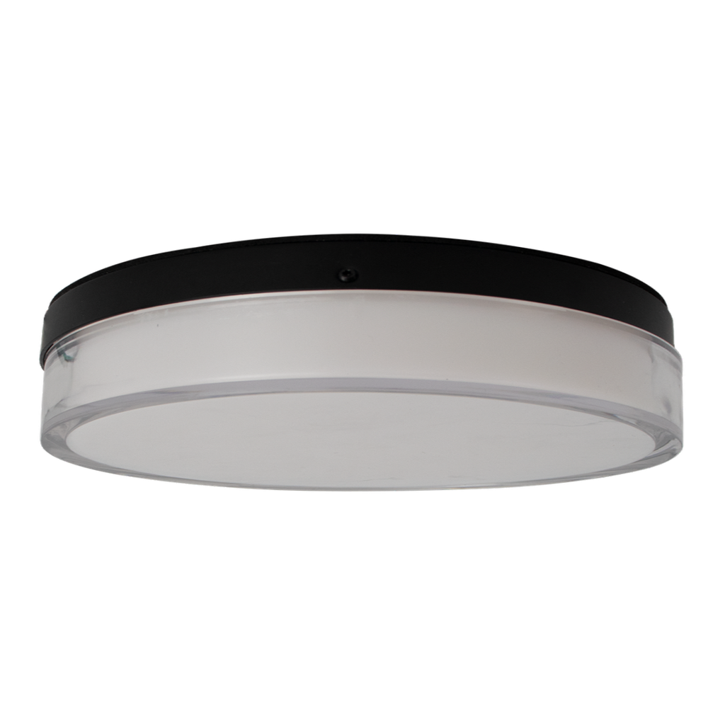 RENO NOIR SERIES Flushmount Fixture 5CCT Selectable Wattage | 120V | IP65 Rated | Black Finish