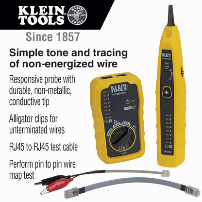 Klein Tools VDV500-705 Tone & Probe Test and Trace Kit