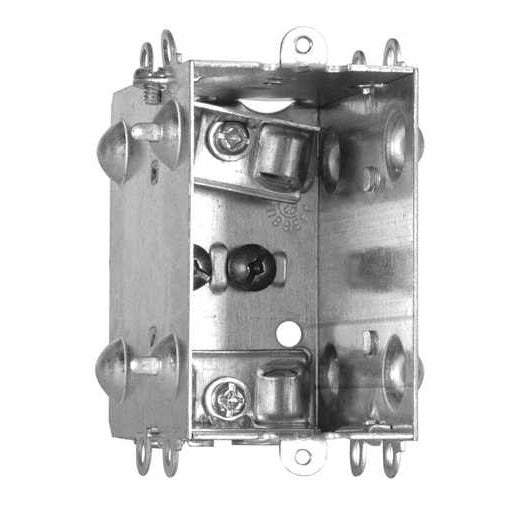 1004LHU | Caja de dispositivos de una sola banda Hubbell, 3 in de profundidad