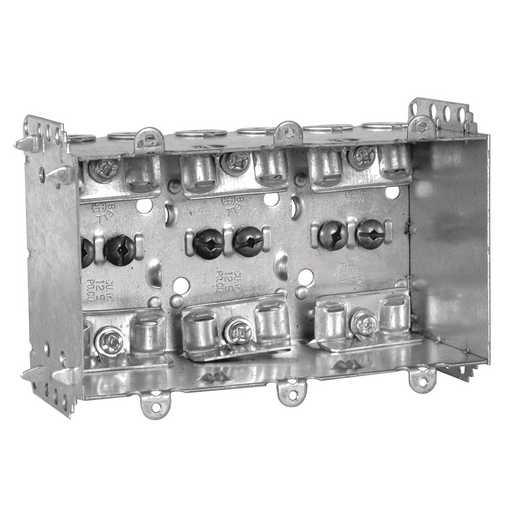 2104LLEU3BAR | Caja de dispositivos de 3 unidades Hubbell