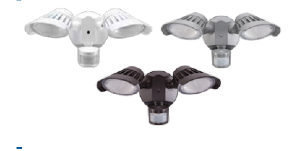 Security Light, Two Head with Sensor