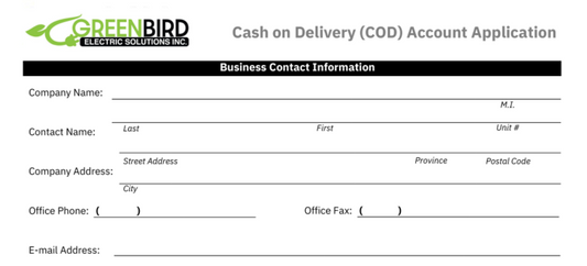 Account Application Form