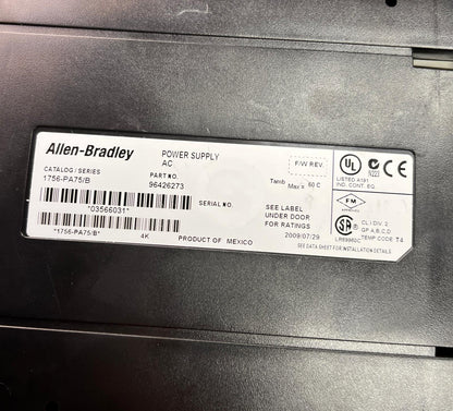 Allen-Bradley 1756-PA72/B Series-B PLC Power Supply Module