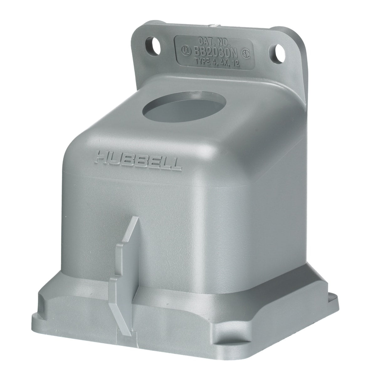 Hubbell BB2030N Heavy Duty Back Box, Non-Metallic, 20A/30A, 3/4
