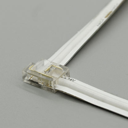 Solderless L-Shaped Corner Connector for LED COB Tape Light, 2-Pin