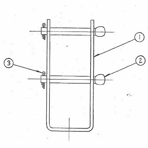 Hydel 2314CL Double Clevis Extended, 1 Hole