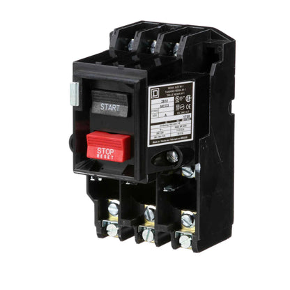 Square D 2510MCO3 Motor Starter, 10HP, 3 Pole, 600VAC, NEMA M1, Open