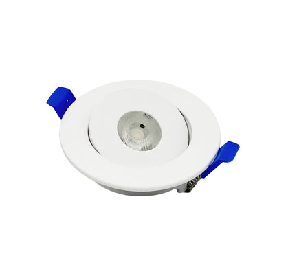 Dawnray 2" 5CCT LED Gimbal Recessed Fixture Round | DR20RGWH/BK