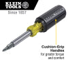 Klein Tools 32500 Multi-Bit Screwdriver / Nut Driver, 11-in-1, Ph, Sl, Sq, TORX® Bits