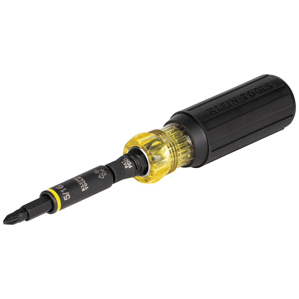 Klein Tools 32500HD Impact Rated Multi-Bit Screwdriver / Nut Driver, 11-in-1