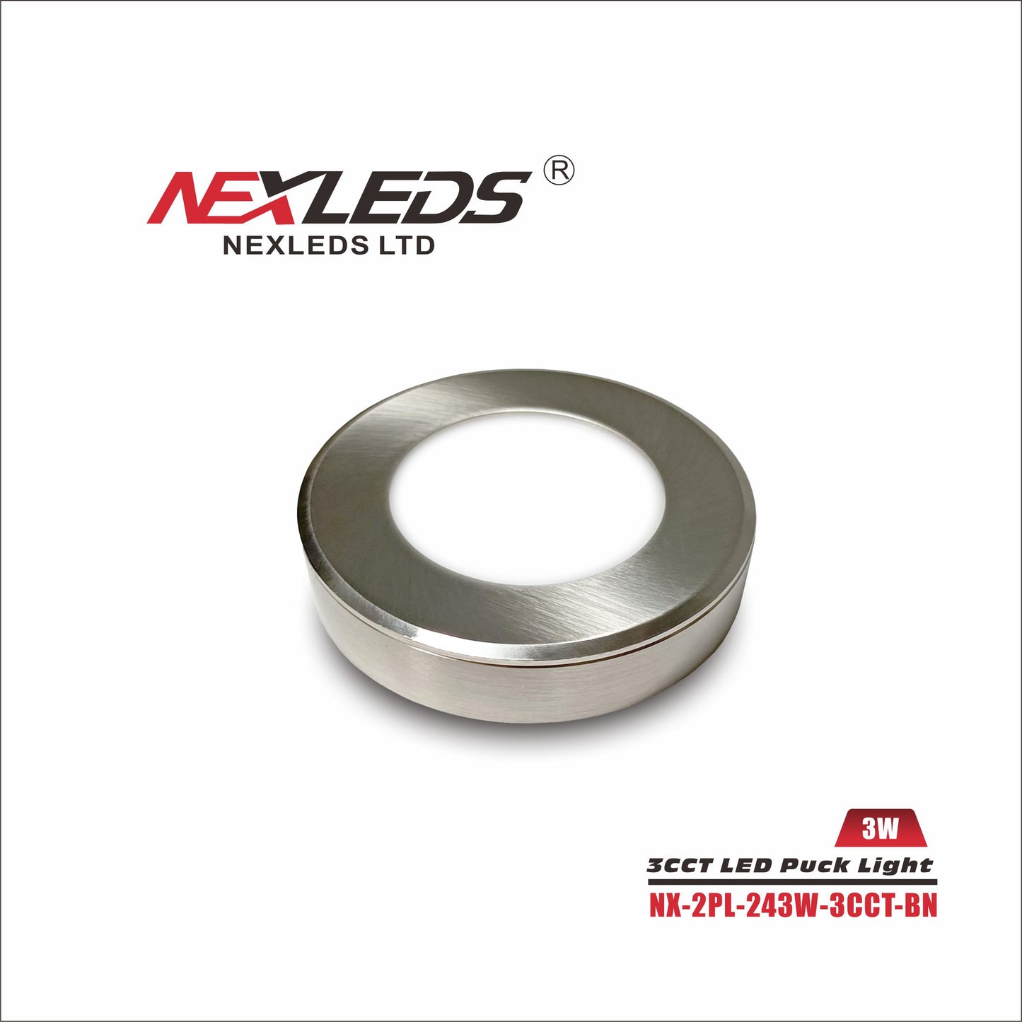 Nexleds LED Puck Light – 3CCT