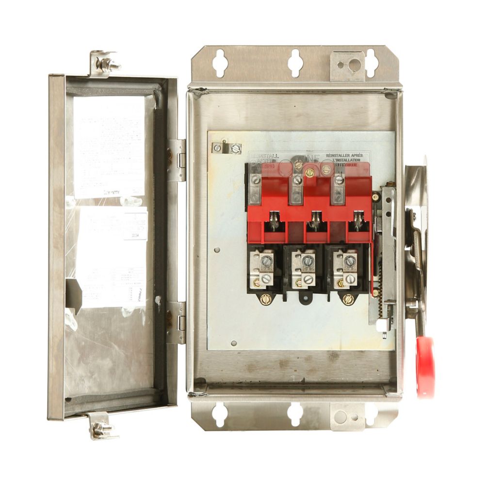 4HD361NF | Eaton Heavy Duty Single-Throw Safety Switch, 3P, 30A, 600V