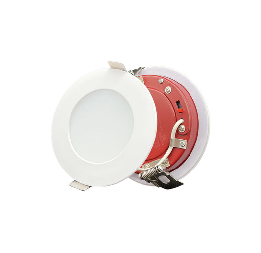 Dawnray 4" LED Slim Panel Round Fire Rated | DR40RF-FR-WH