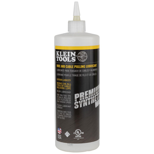 Klein Tools 51010 Premium Synthetic Wax Cable Pulling Lube 1-Quart