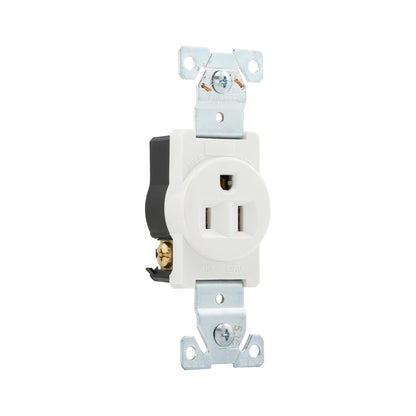 5261W - Eaton Single Straight Blade Receptacle, 125 VAC, 15 A