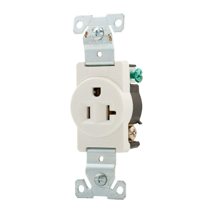 5361W - Eaton Single Straight Blade Receptacle, 125 VAC, 20 A