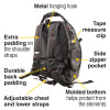 Klein Tools 55485 Tradesman Pro™ Tool Master Tool Bag Backpack, 48 Pockets, 19.5-Inch