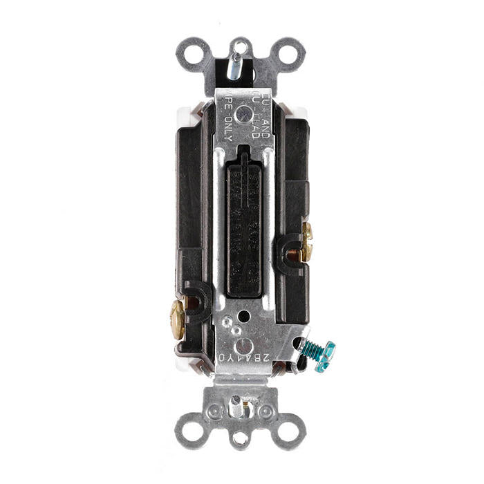 Leviton 5691-CW Decora Single-Pole Rocker Switch, 15A, 347V, White