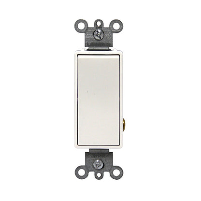 Leviton 5691-CW Decora Single-Pole Rocker Switch, 15A, 347V, White