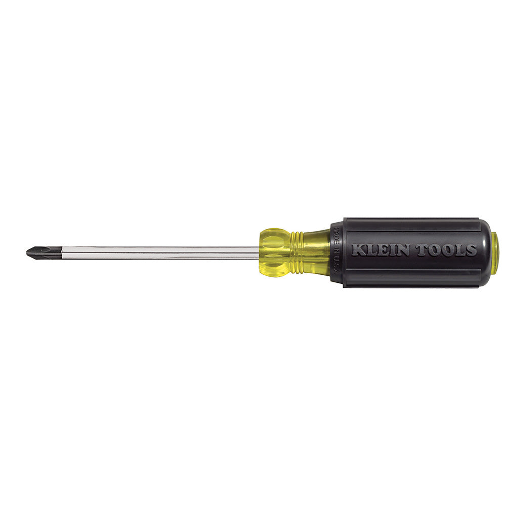 Klein Tools 603-4 #2 Phillips Screwdriver 4-Inch Round Shank