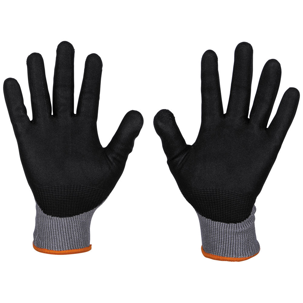 Klein Tools 60585 Knit Dipped Gloves, Cut Level A2, Touchscreen, Large, 2-Pair