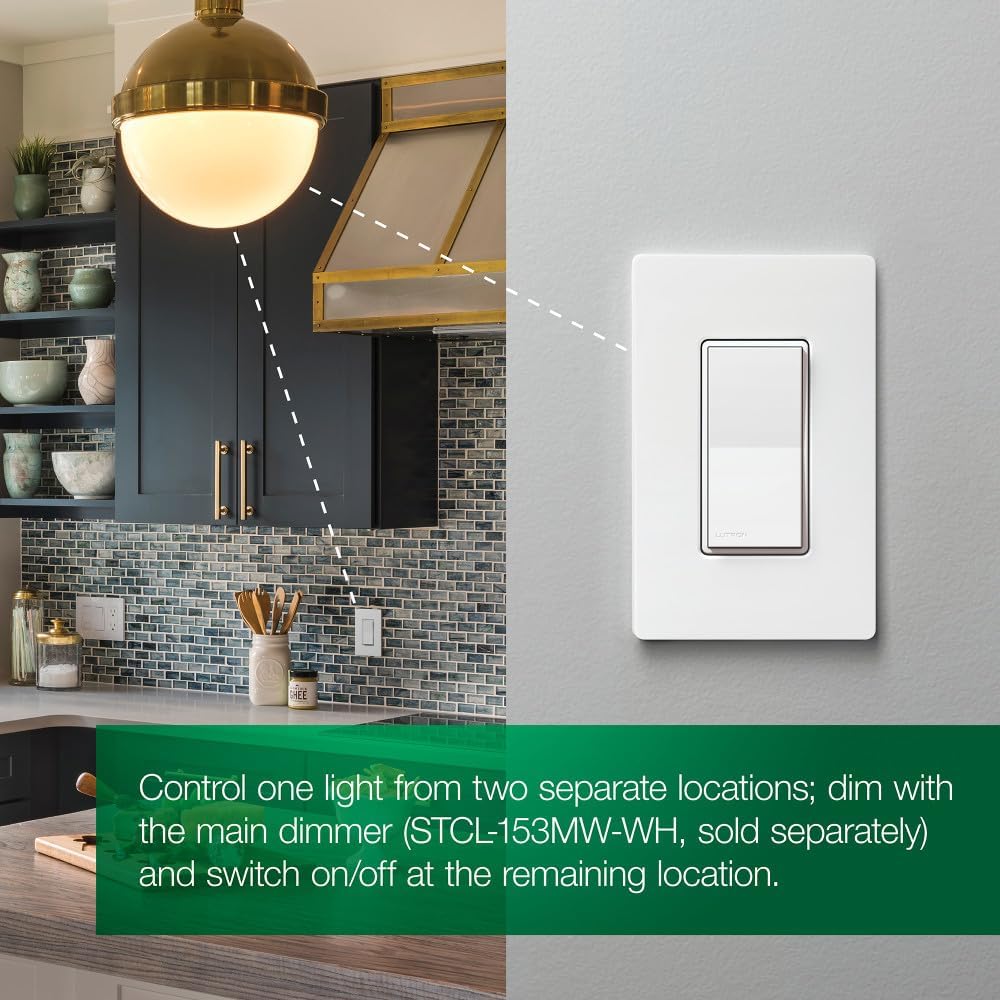 Lutron STCL-153MH-WH-C Sunnata Touch Dimmer with LED+ Advanced Technology