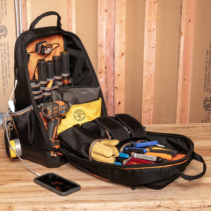 62800BP | Klein Tools Tradesman Pro™ XL Tool Bag Backpack, 40 Pockets
