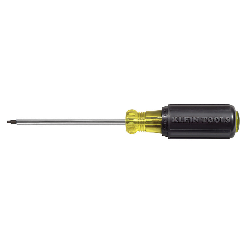 Klein Tools 661 Screwdriver, #1 Square Recess Tip, 4-Inch Shank