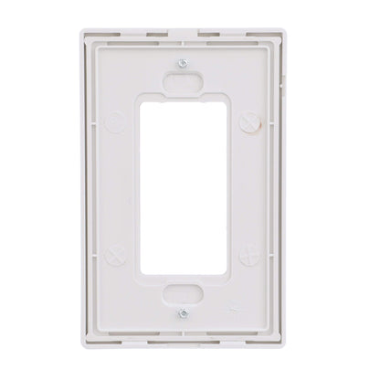 Eaton PJS26W 1-Gang Decora Screwless Mid-size Wallplate, White