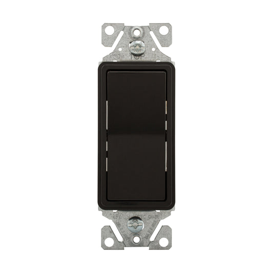 Eaton 7503BK 3-Way Decorator Switch, 15Amp, 120/277V, Black