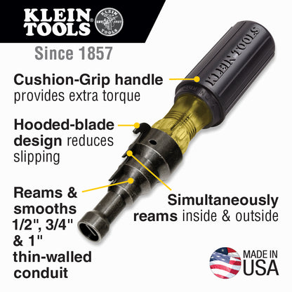 Klein Tools 85191 Conduit Fitting and Reaming Screwdriver