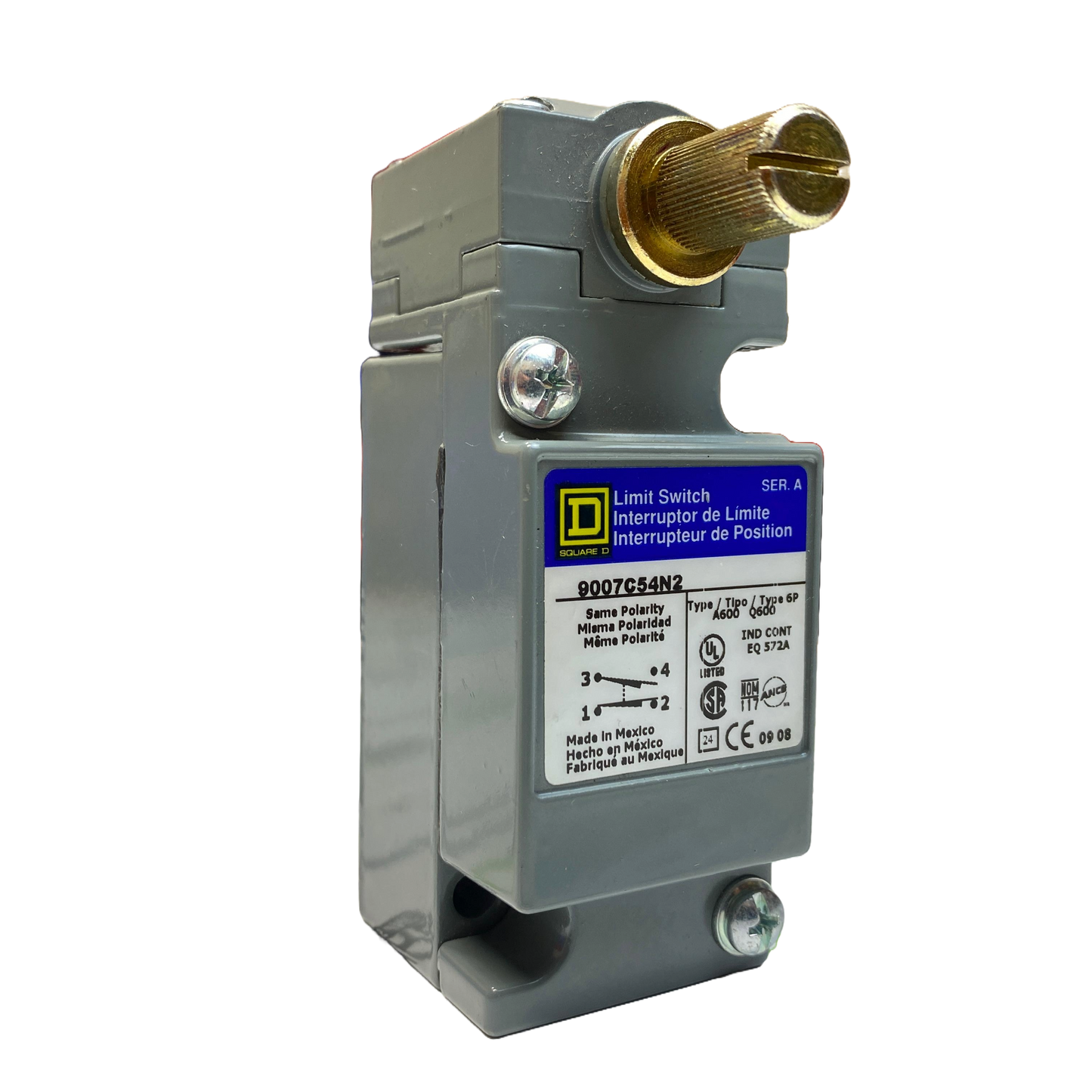 Square D 9007C54N2 Heavy Duty NEMA Limit Switch, 1NO/1NC