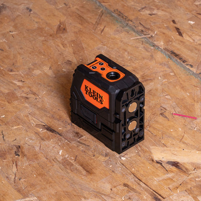 93LCLGR | Klein Tools Rechargeable Green Cross-Line Laser Level with Red Plumb, 165 ft