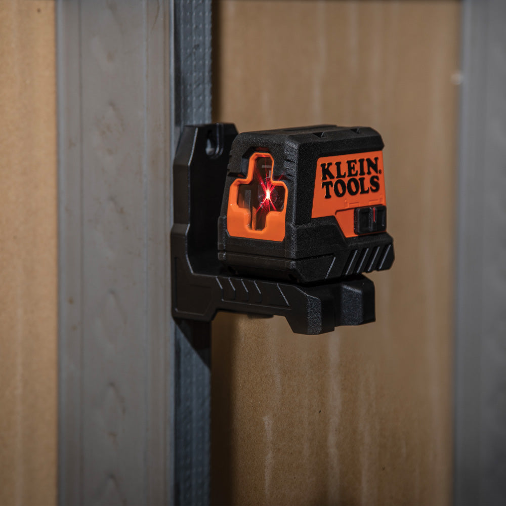 93MCLS | Klein Tools Red Compact Cross-Line Self-Leveling Laser Level, 35ft