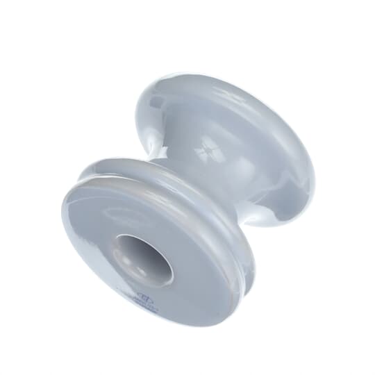 Spool Insulator, Porcelain, 200A, 3 in., Grey