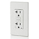 Leviton AFTR2-W 20 Amp, Tamper-Resistant AFCI Outlet with LED Indicator Light