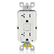 Leviton AGTR2-W 20 Amp, Self Test, Tamper-Resistant Dual-Function AFCI/GFCI Outlet with LED Indicator Light