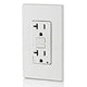 Leviton AGTR2-W 20 Amp, Self Test, Tamper-Resistant Dual-Function AFCI/GFCI Outlet with LED Indicator Light