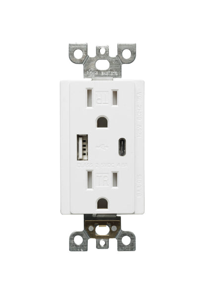 Votatec BAA-015D 20A USB Charger & Duplex Receptacle (TR) TYPE A+C