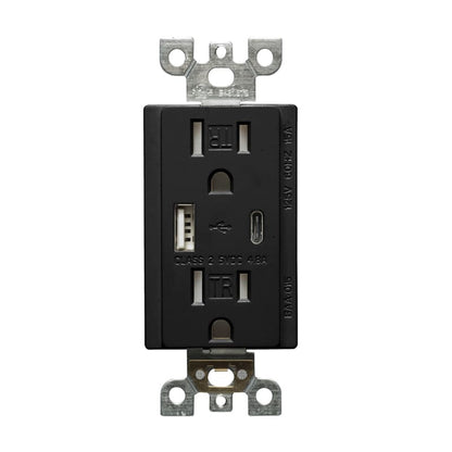 Votatec BAA-015 15A USB Charger & Duplex Receptacle (TR) TYPE A+C